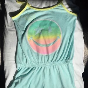Girls glow in the dark sleep romper